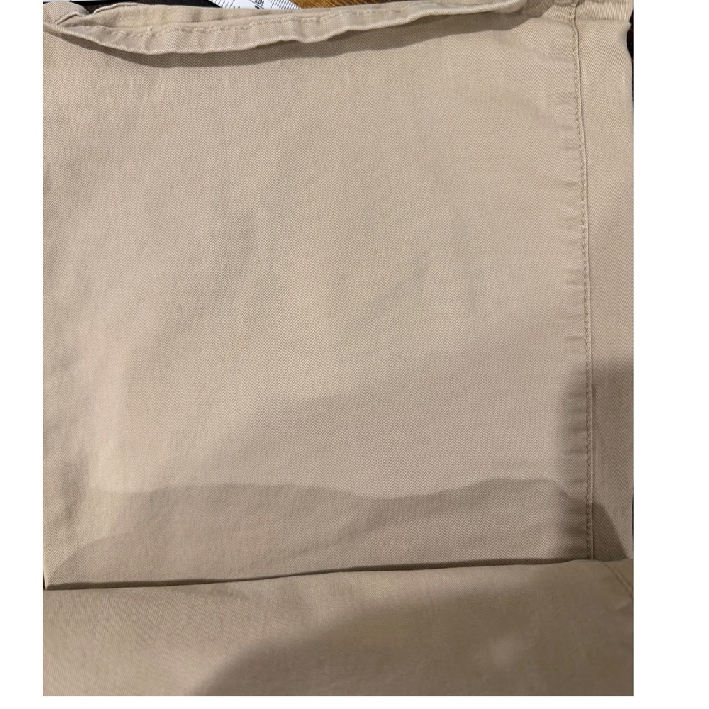 American Eagle Khaki Flare Artist Pants 14 Y2K Boho Stretch Minimalist Soft - Picture 10 of 11